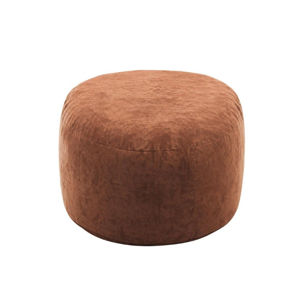 46 Inch Oversized Upholstered Bean Bag Chair Cozy Lounge Seat for Living Room or Playroom