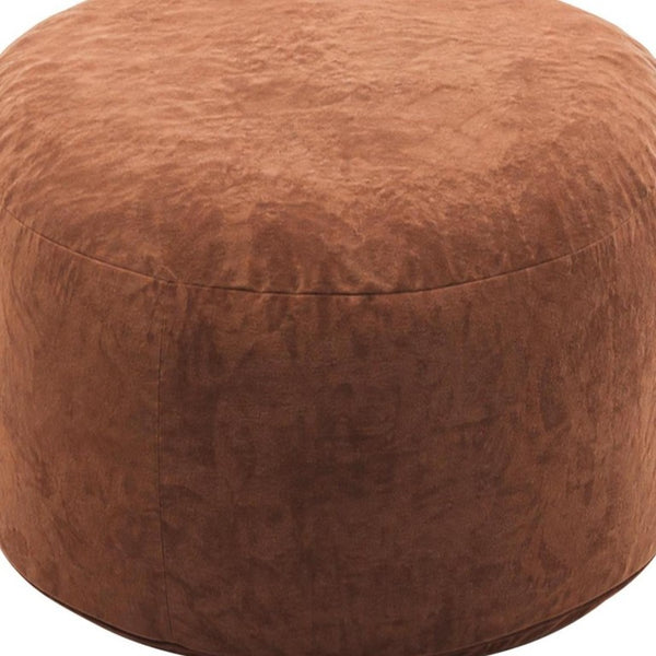 46 Inch Oversized Upholstered Bean Bag Chair Cozy Lounge Seat for Living Room or Playroom