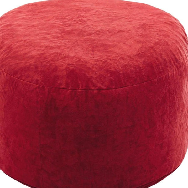 46 Inch Oversized Upholstered Bean Bag Chair Cozy Lounge Seat for Living Room or Playroom