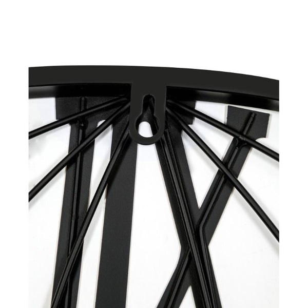 36 Inch Metal Frame Digital Round Clock Bold Statement Piece for Modern Living Spaces