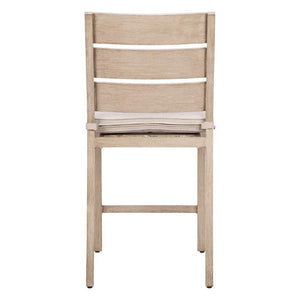 Set of Two Aluminum Outdoor Counter Barstools for Patio Dining and Entertaining