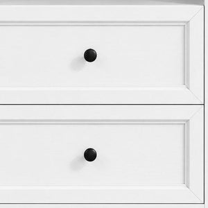 26 Inch Wood Two Drawer Nightstand with Built in Usb Charging Port for Modern Bedrooms