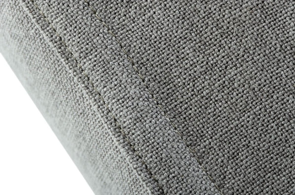 VIG Furniture Navstar Grey Linen Modular Sectional Sofa With Skirted Bottom, Tuxedo Arms & High-Density Foam Comfort VGUIMY768