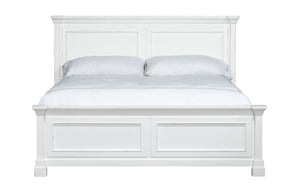 English Elm Wallace & Bay - Wallace & Bay  Coastal White Queen Panel Bed