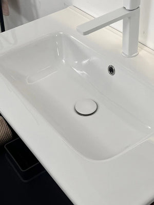 English Elm 36" Ceramic Undermount Bathroom Sink Glossy White Basin with Overflow Protection W2615P254163