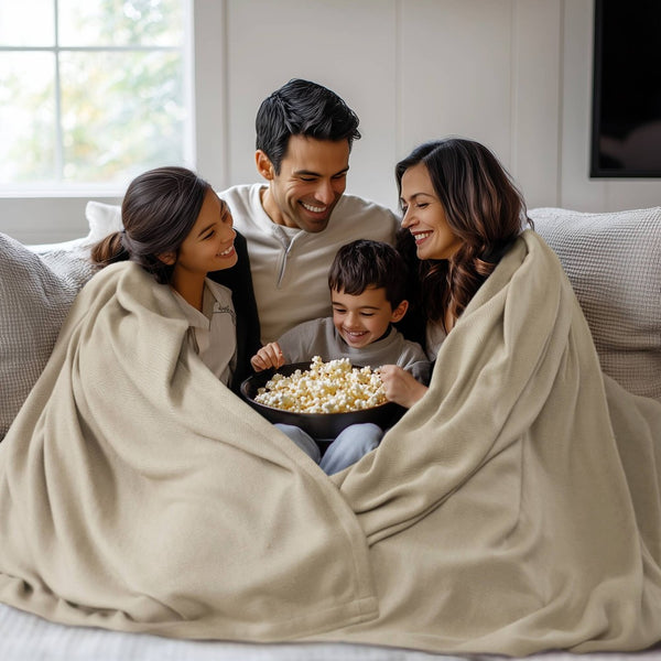 English Elm 1-piece King Jacquard Cotton Blend Blanket Aztec Woven Soft Breathable Bedroom Layer Khaki B035P437474