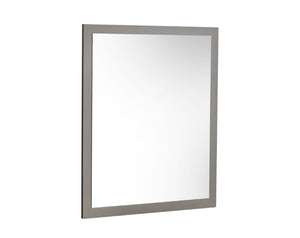 VIG Furniture Lucia Italian-Made Elm & Matte Grey Framed Mirror, Vertical 33.4"W X 39.3"H, Sleek Modern Dressing Focal VGACLUCIA-MIR-GRY