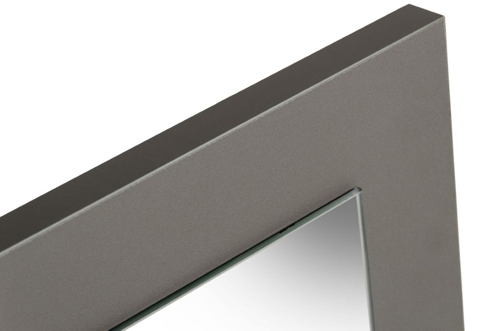 VIG Furniture Lucia Italian-Made Elm & Matte Grey Framed Mirror, Vertical 33.4"W X 39.3"H, Sleek Modern Dressing Focal VGACLUCIA-MIR-GRY