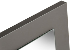 VIG Furniture Lucia Italian-Made Elm & Matte Grey Framed Mirror, Vertical 33.4"W X 39.3"H, Sleek Modern Dressing Focal VGACLUCIA-MIR-GRY