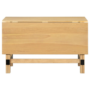 English Elm Topmax Farmhouse Drop Leaf Acacia Veneer Dining Table Seats Four Small Spaces Natural N717P379754N