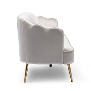 English Elm Christopher Knight Home® - 3 Seater Sofa - Modern Glam Velvet Seating With Gold Legs, Plush Comfort & Elegant Design For Living Rooms 70395.00ABGE_70395.00BBGE