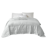 Madison Park Cambria Casual Oversized Down Alternative Blanket with Satin Trim MP51-2606 Grey