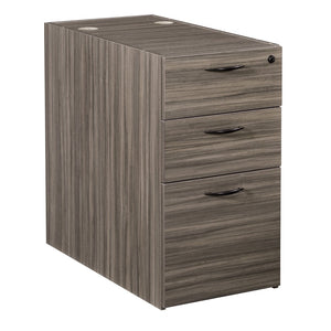 OSP Home Furnishings Napa Under Desk Pedestal with Two Box Drawers and Deep File Storage for Office 30"D NAP-263-URB