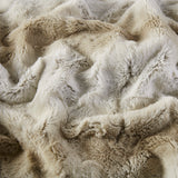 Madison Park Zuri Glam/Luxury Oversized Faux Fur Throw MP50-4813 Sand