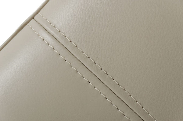 VIG Furniture Sherry Modern Leather Left Facing Sectional With Plush Pillow Arms, Supportive Chaise, Sleek Black Legs Grey Sectional Sofa VGKKKF.1061Z-GRY-LAF-SECT