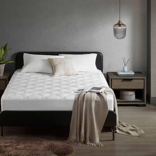 English Elm Overfilled Deep Pocket Mattress Pad Twin - Cooling Nylon Jersey, Silky Feel, Noiseless, Oeko‑Tex Certified, Deep 18" Fit White 17.72 L x 15.94 W x 6.3 H B035P268148