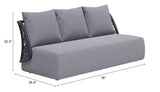 Mekan Sofa Gray 704023 Zuo Modern