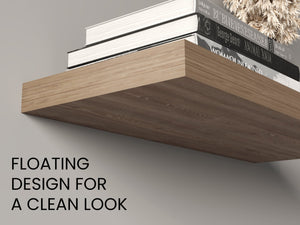 English Elm Ecco Modern Floating Shelves Set Of 2 – Stylish Space-Saving Wall Decor For Home & Office Use B070P238862