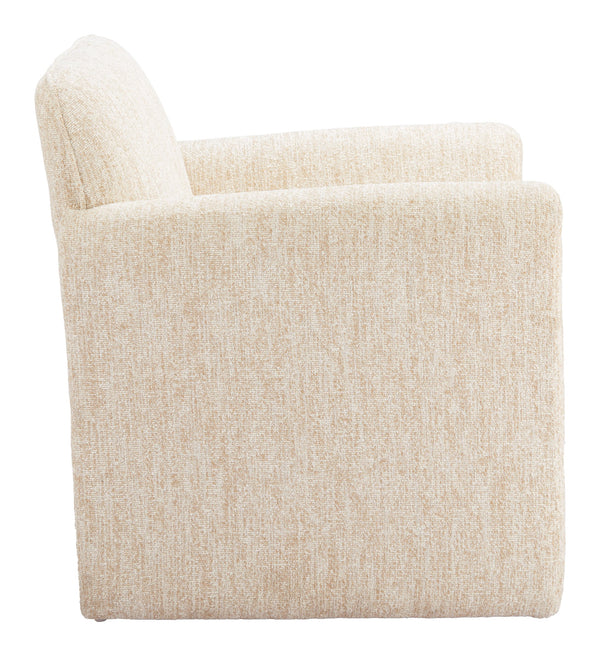 Zuo Modern Dobra Accent Chair In Oatmeal Beige - Stylish Modern Design For Chic Home Décor And Comfort Beige 100% Polyester,Plywood 110473-zuo-modern