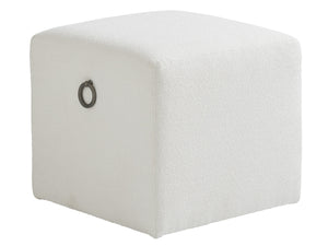 Lexington Tommy Bahama Home Jupiter Ottoman - Coastal Elegance In Shell White Finish With Natural Textures And Aged Pewter Accents   7758-44-41