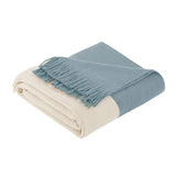 INK+IVY Stockholm Mid-Century Color Block Faux Cashmere Throw II50-239 Aqua