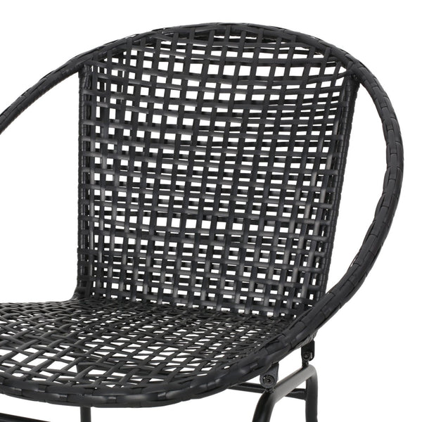 English Elm Java Outdoor Lounge Chair Resort Style Patio Accent Seat for Deck and Garden 66628.00BLK