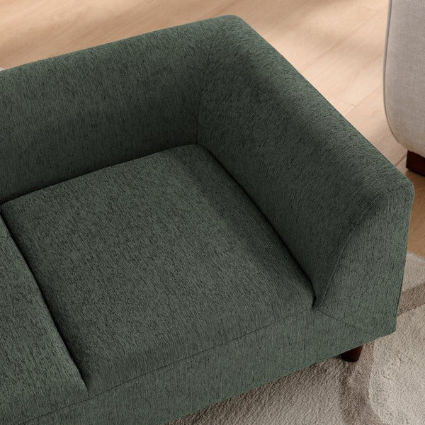 English Elm Pet Sofa with Linen Upholstery Rubberwood Frame Modern Dog Couch for Living Room W487P416732