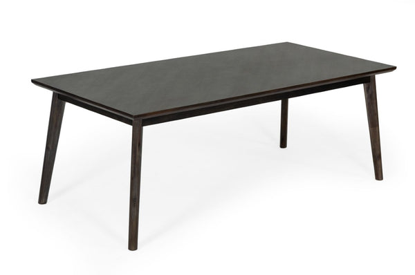 VIG Furniture Roger Mid-Century Acacia Dining Table - Solid Wood Rectangular 6-Seater With Tapered Legs, Warm Grain VGWDSTHLDT210-BRN-DT