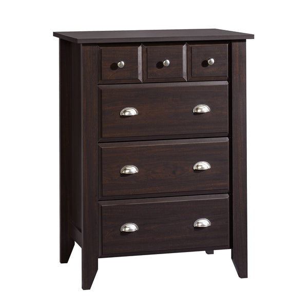 English Elm 4-Drawer Chest – Sleek Black Storage Solution With Smooth-Gliding Drawers For Modern Spaces B356P402589