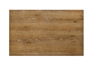 English Elm Weathered Oak Five-Piece Dining Set with Padded D22 Foam Seats, Warm Grain Finish for Cozy Meals B062P209306