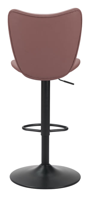 Zuo Modern Elevate Barstool Set Of 2 - Modern Adjustable Height Design For Stylish And Comfortable Seating Brown 100% Polyurethane,Plywood,Steel 110285-zuo-modern
