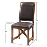 INK+IVY Lancaster Industrial Dining Chair FPF20-0377 Chocolate