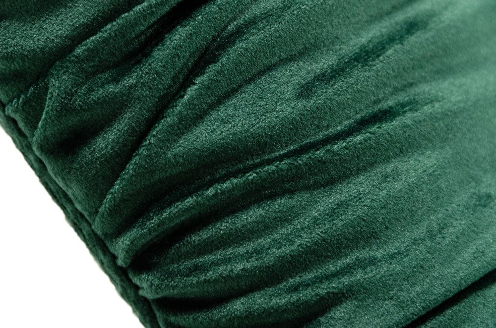 VIG Furniture Katrina Emerald Velvet Dining Bench With Black Metal Legs — Bucket Seat, Felt Pads, No Assembly VGEUMC-9389SF-2-BENCH