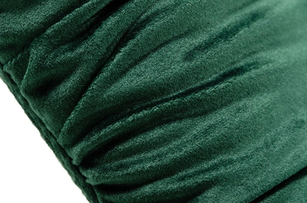 VIG Furniture Katrina Emerald Velvet Dining Bench With Black Metal Legs — Bucket Seat, Felt Pads, No Assembly VGEUMC-9389SF-2-BENCH