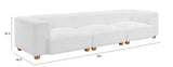 Tayte Sofa White 110302 Zuo Modern