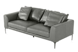 VIG Furniture Divani Casa Jacoba - Modern Dark Grey Leather Sofa VGKKKF2620-DKGRY-S-3