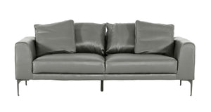 VIG Furniture Divani Casa Jacoba - Modern Dark Grey Leather Sofa VGKKKF2620-DKGRY-S-3