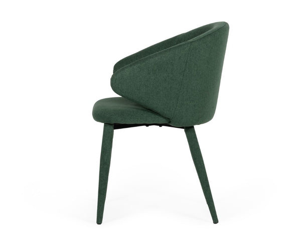 VIG Furniture Keller Modern Green Linen-Look Wingback Dining Chairs Set Of 2 — Upholstered, Padded, Floor-Safe VGSWSFC459-GRN-A-DC