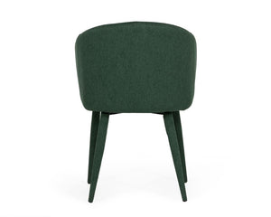 VIG Furniture Keller Modern Green Linen-Look Wingback Dining Chairs Set Of 2 — Upholstered, Padded, Floor-Safe VGSWSFC459-GRN-A-DC