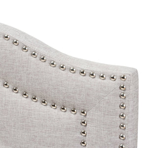Baxton Studio Baxton Studio King Size Headboard - Modern Greyish Beige Upholstered Design with Button Tufting BBT6695-Greyish Beige-King HB-H1217-14