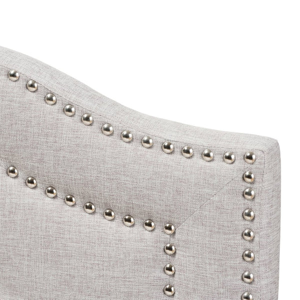 Baxton Studio Baxton Studio King Size Headboard - Modern Greyish Beige Upholstered Design with Button Tufting BBT6695-Greyish Beige-King HB-H1217-14