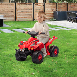 English Elm Qaba 6v Battery Powered Kids Atv Ride on Four Wheeler with Music Ages 2 to 6 W2225P249803