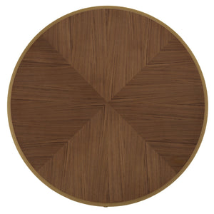 Round Dining Table with Gold Iron Base and Mdf Top for Modern Spaces