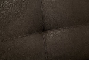 English Elm Transitional Futon Sofa with Pull-Out Trundle, Button Tufted Brown Upholstery, Cup Holders & Pockets B2741S00486