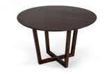 VIG Furniture Modrest Legacy - Modern Round Solid Walnut Beechwood Dining Table VGTSWESTON-DT