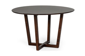 VIG Furniture Modrest Legacy - Modern Round Solid Walnut Beechwood Dining Table VGTSWESTON-DT