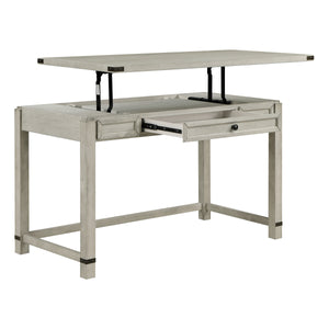 OSP Home Furnishings Baton Rouge Lift Desk Champagne Oak