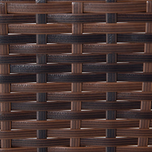 English Elm Outsunny Outdoor Wicker Rocking Chair - Wide Seat, Soft Cushion, Weatherproof Rattan Design For Patios W2225P174024-GIGA