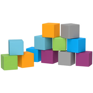 English Elm Soozier 12 Piece Foam Play Blocks Toddler Stacking Set for Creative Preschool Learning W2225P229245