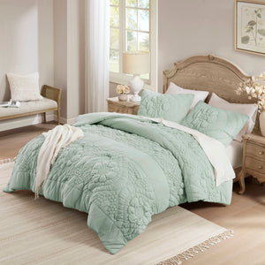 English Elm 2-Piece Twin Comforter Set with Soft Poly Jersey Face and Plush Poly Fill for Cozy Bedrooms Sage 13.78 L x 17.72 W x 6.69 H B035P408220
